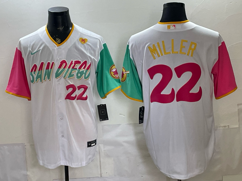 Men San Diego Padres #22 Miller white Nike 2026 MLB Jersey 0528003
